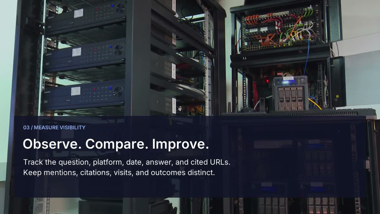 Arrow AI GEO connected workflow: sources, assistance, review, and useful output